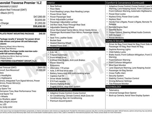 Used 2023 Chevrolet Traverse Premier FWD image 6