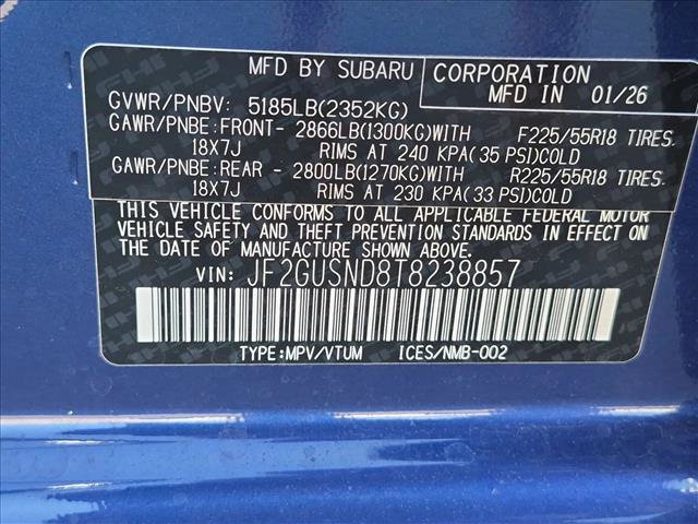Certified 2026 Subaru Crosstrek 2.5i Limited w/ Convenience Package AWD/4WD image 26