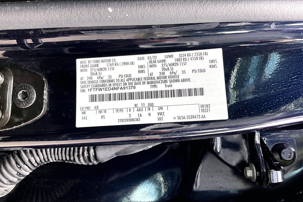 Used 2022 Ford F150 Lariat w/ Equipment Group 502A High AWD/4WD image 16