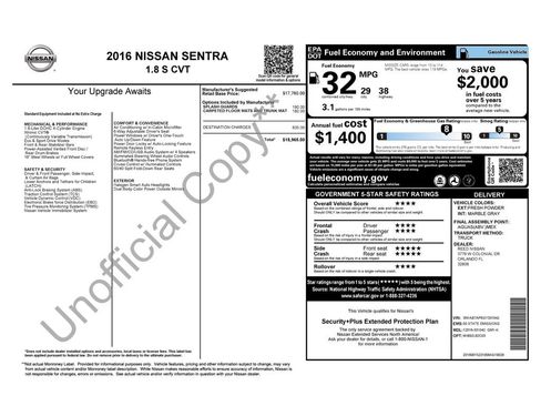 Used 2016 Nissan Sentra S FWD image 2