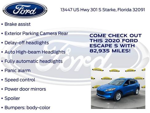 Certified 2020 Ford Escape S image 30