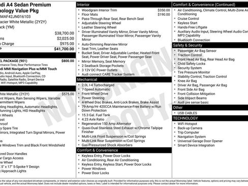 Used 2018 Audi A4 2.0T Ultra Premium w/ 18" Wheel Package image 32