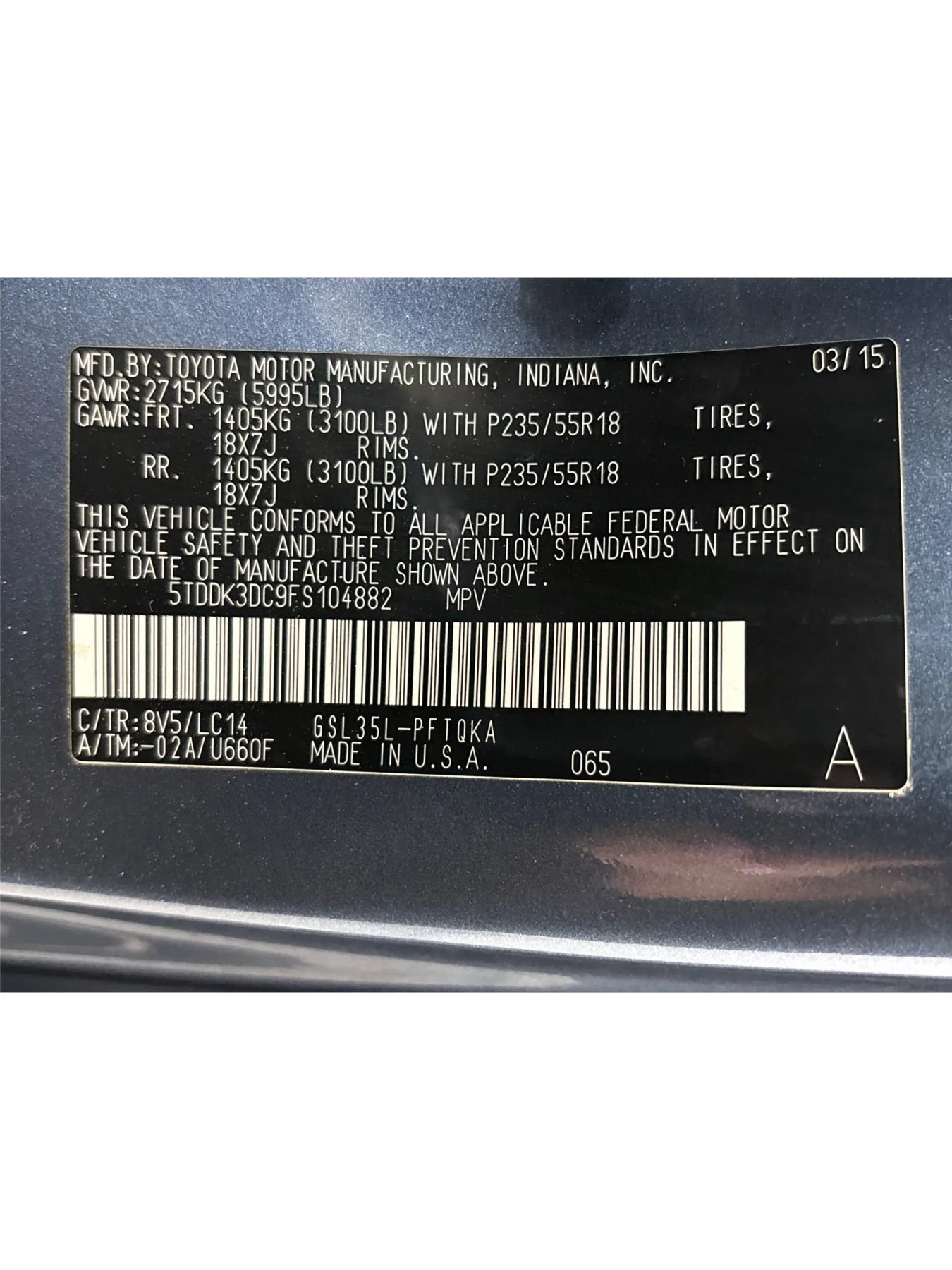 Used 2015 Toyota Sienna XLE w/ XLE Navigation Package AWD/4WD image 28