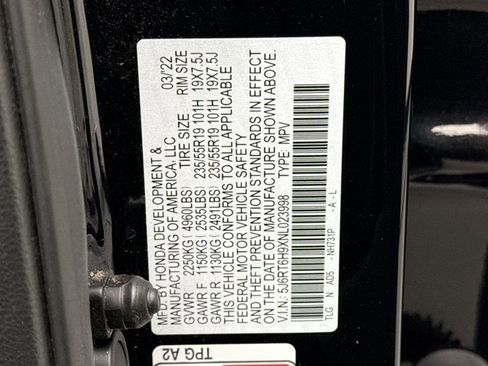 Used 2022 Honda CR-V Touring image 22