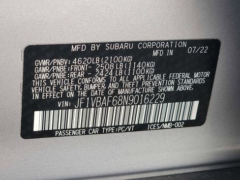 Used 2022 Subaru WRX Premium image 26