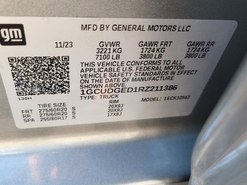Certified 2024 Chevrolet Silverado 1500 LTZ AWD/4WD image 34