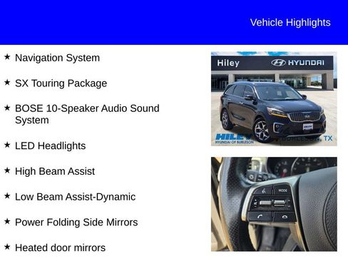 Used 2019 Kia Sorento SX w/ SX Touring Package FWD image 9