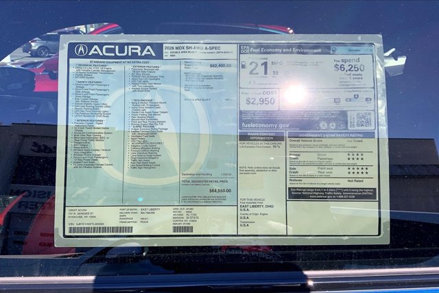 New 2026 Acura MDX A-Spec AWD/4WD image 19
