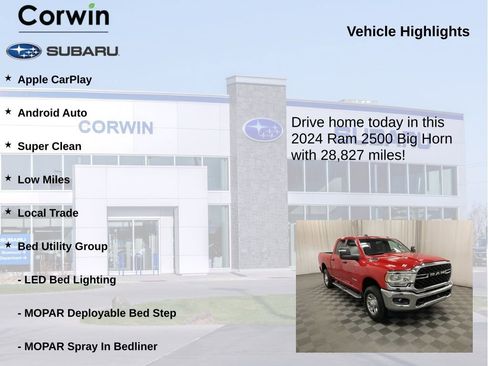 Used 2024 RAM 2500 Big Horn w/ Bed Utility Group AWD/4WD image 6
