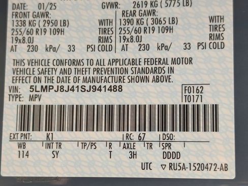 Used 2025 Lincoln Nautilus Premier w/ Equipment Group 102A AWD/4WD image 28