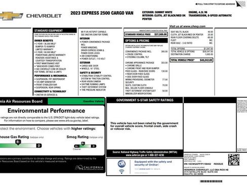 Used 2023 Chevrolet Express 2500 w/ Driver Convenience Package RWD image 3
