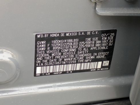 Certified 2026 Honda HR-V Sport image 39