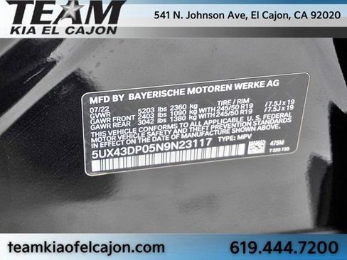 Used 2022 BMW X3 sDrive30i image 40