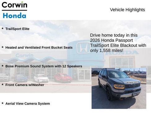 Used 2026 Honda Passport TrailSport Elite image 6