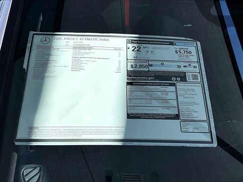 New 2026 Mercedes-Benz C 43 AMG AMG C 43 image 22