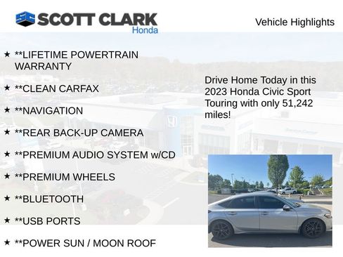 Used 2023 Honda Civic Sport Touring image 3
