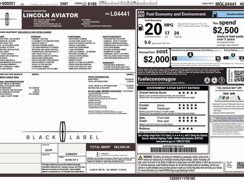 Used 2021 Lincoln Aviator Black Label w/ Dynamic Handling Package image 4