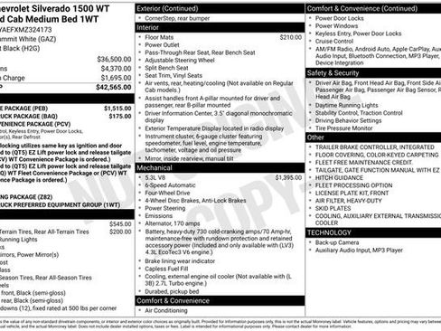 Used 2021 Chevrolet Silverado 1500 W/T w/ WT Value Package image 2