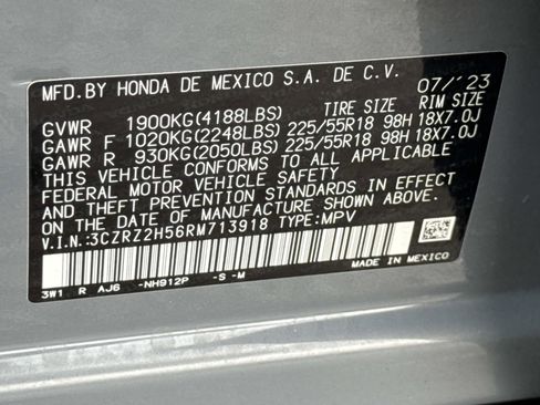 Certified 2024 Honda HR-V Sport image 25