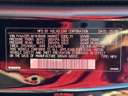 Used 2019 Volvo XC90 T6 Inscription w/ Advanced Package image 16