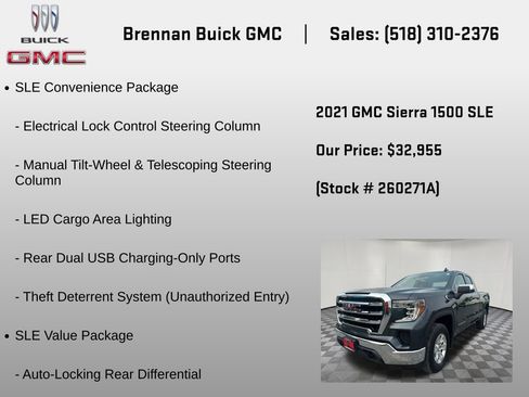 Certified 2021 GMC Sierra 1500 SLE AWD/4WD image 12
