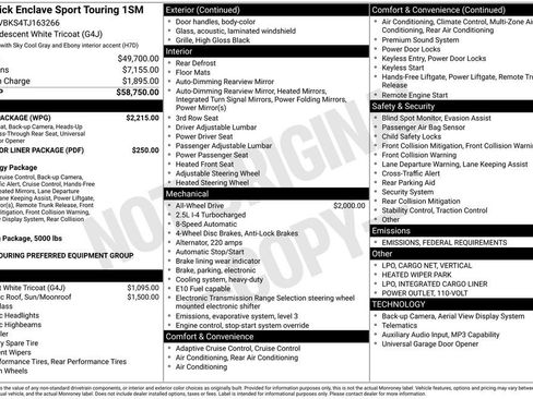New 2026 Buick Enclave Sport Touring w/ Power Package image 28