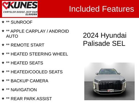 Used 2024 Hyundai Palisade SEL AWD/4WD image 2