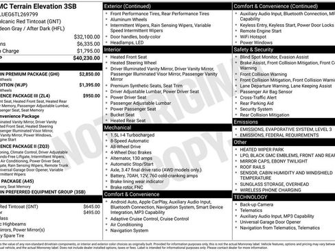 New 2026 GMC Terrain Elevation w/ Elevation Premium Package image 41