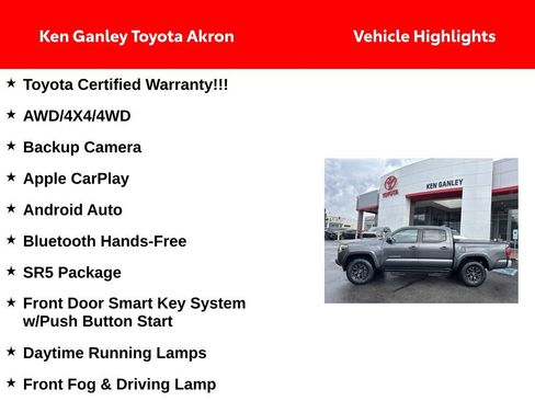 Certified 2023 Toyota Tacoma SR5 AWD/4WD image 4