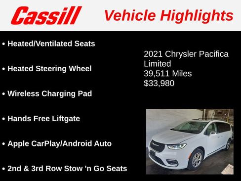 Used 2021 Chrysler Pacifica Limited w/ Premium & Safety Sphere Group AWD/4WD image 3