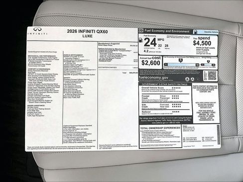 New 2026 INFINITI QX60 Luxe w/ Cargo Package image 24
