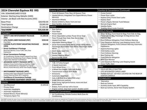 Certified 2024 Chevrolet Equinox RS image 54