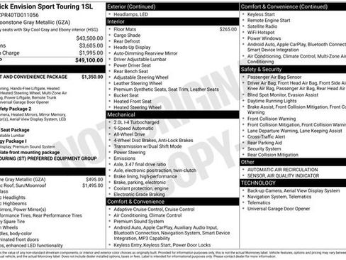 New 2026 Buick Envision Sport Touring AWD/4WD image 42