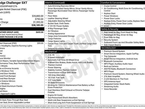 Used 2023 Dodge Challenger SXT w/ Cold Weather Group AWD/4WD image 33
