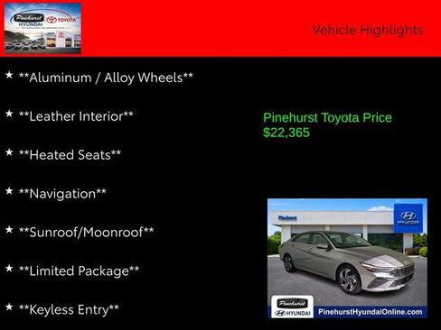 Certified 2024 Hyundai Elantra Limited FWD image 14