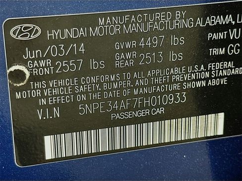 Used 2015 Hyundai Sonata Limited w/ Option Group 05 image 39