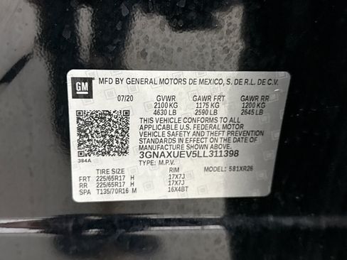 Used 2020 Chevrolet Equinox LT AWD/4WD image 25
