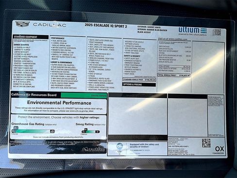 New 2025 Cadillac Escalade IQ Sport 2 w/ LPO, ONYX Package image 14