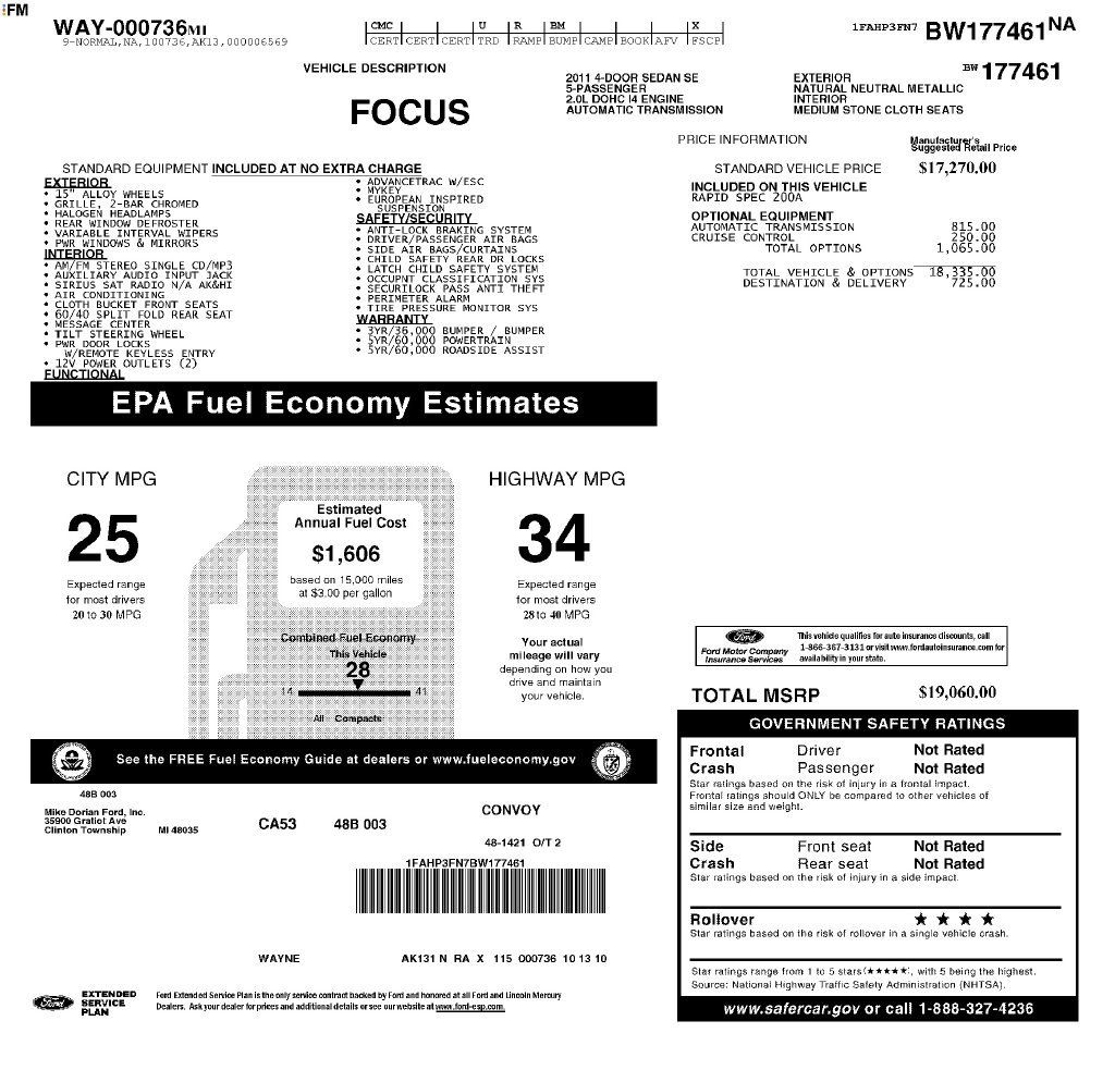 Used 2011 Ford Focus SE FWD image 9