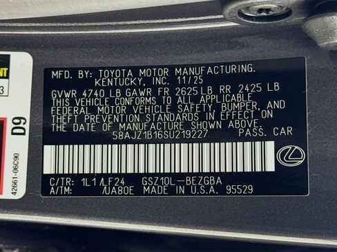 New 2025 Lexus ES 350 F Sport image 24