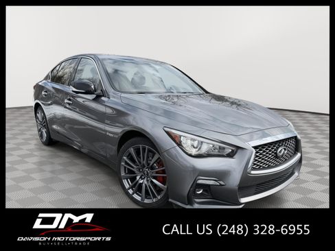 Used 2019 INFINITI Q50 Red Sport 400 w/ Proactive Package image 1
