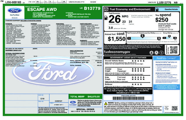 Used 2020 Ford Escape Titanium AWD/4WD image 30