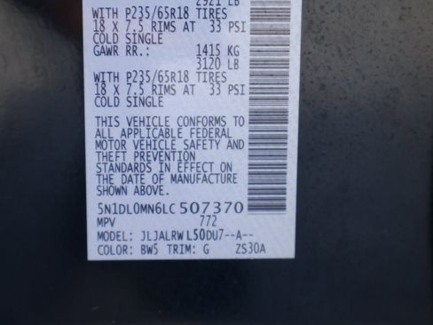 Certified 2020 INFINITI QX60 Luxe image 30