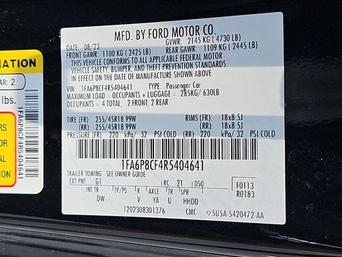 Used 2024 Ford Mustang GT RWD image 35