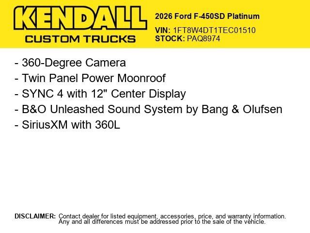Used 2026 Ford F450 Platinum AWD/4WD image 2