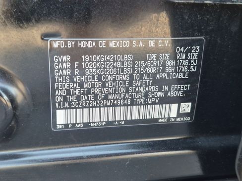 Certified 2023 Honda HR-V LX image 33
