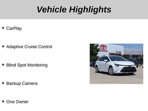 Used 2025 Toyota Corolla LE w/ Convenience Package FWD image 5