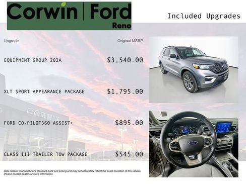 Used 2021 Ford Explorer XLT w/ Equipment Group 202A AWD/4WD image 3