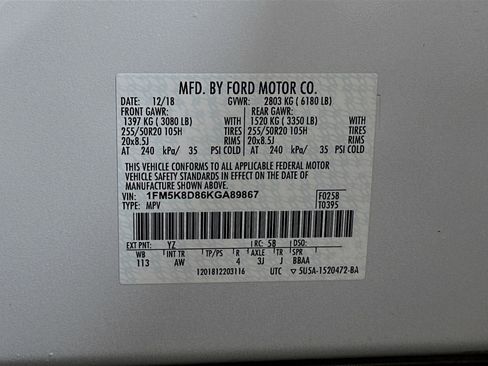 Used 2019 Ford Explorer XLT w/ Equipment Group 202A image 32