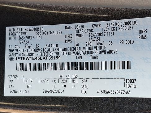 Certified 2020 Ford F150 XLT w/ Equipment Group 301A Mid AWD/4WD image 25